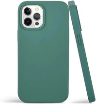 For iPhone 12 Mini 5.5&quot; Liquid Silicone Case Soft Cover - Pine Green - £9.51 GBP