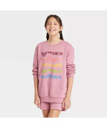 Art Class Girl&#39;s Old Rose Graphic Sweatshirt - FOLLOW YOUR DREAMS - Size... - £6.12 GBP