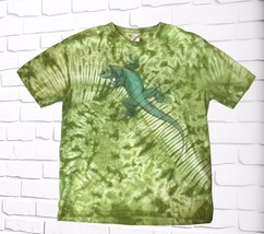 Vintage Y2K Costa Rica Iguana Tie Dye T Shirt Large Tropic Joes - $13.00