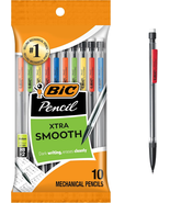 Xtra-Smooth Mechanical Pencils with Erasers, Medium Point (0.7Mm), 10-Co... - €9,22 EUR