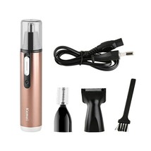 Kemei KM - 6661 Rechargeable Nose Ear Eyebrow Hair Trimmer - Rose Gold E... - $24.75