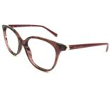 Bvlgari Eyeglasses Frames 4129 5397 Clear Burgundy Tortoise Red Silver 5... - $121.33