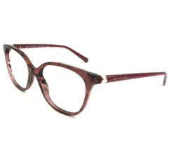 Bvlgari Eyeglasses Frames 4129 5397 Clear Burgundy Tortoise Red Silver 5... - $121.33
