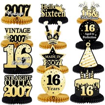 Straight Outta 2007 Happy 16Th Birthday Honeycomb Centerpieces Vintage 2007 16&amp;F - £18.18 GBP