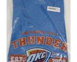 NWT Majestic Threads NBS Oklahoma City OKC Thunder Hooded Long Sleeve Sh... - £15.32 GBP