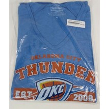 NWT Majestic Threads NBS Oklahoma City OKC Thunder Hooded Long Sleeve Shirt XL - £15.32 GBP