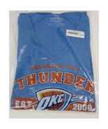 NWT Majestic Threads NBS Oklahoma City OKC Thunder Hooded Long Sleeve Sh... - $19.39