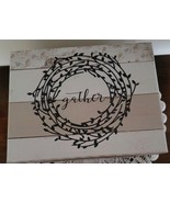 Jo Moulton ~ &quot;gather&quot; ~ Cardboard Storage Box ~ Flower/Wood Design ~ Sma... - $42.23 CAD