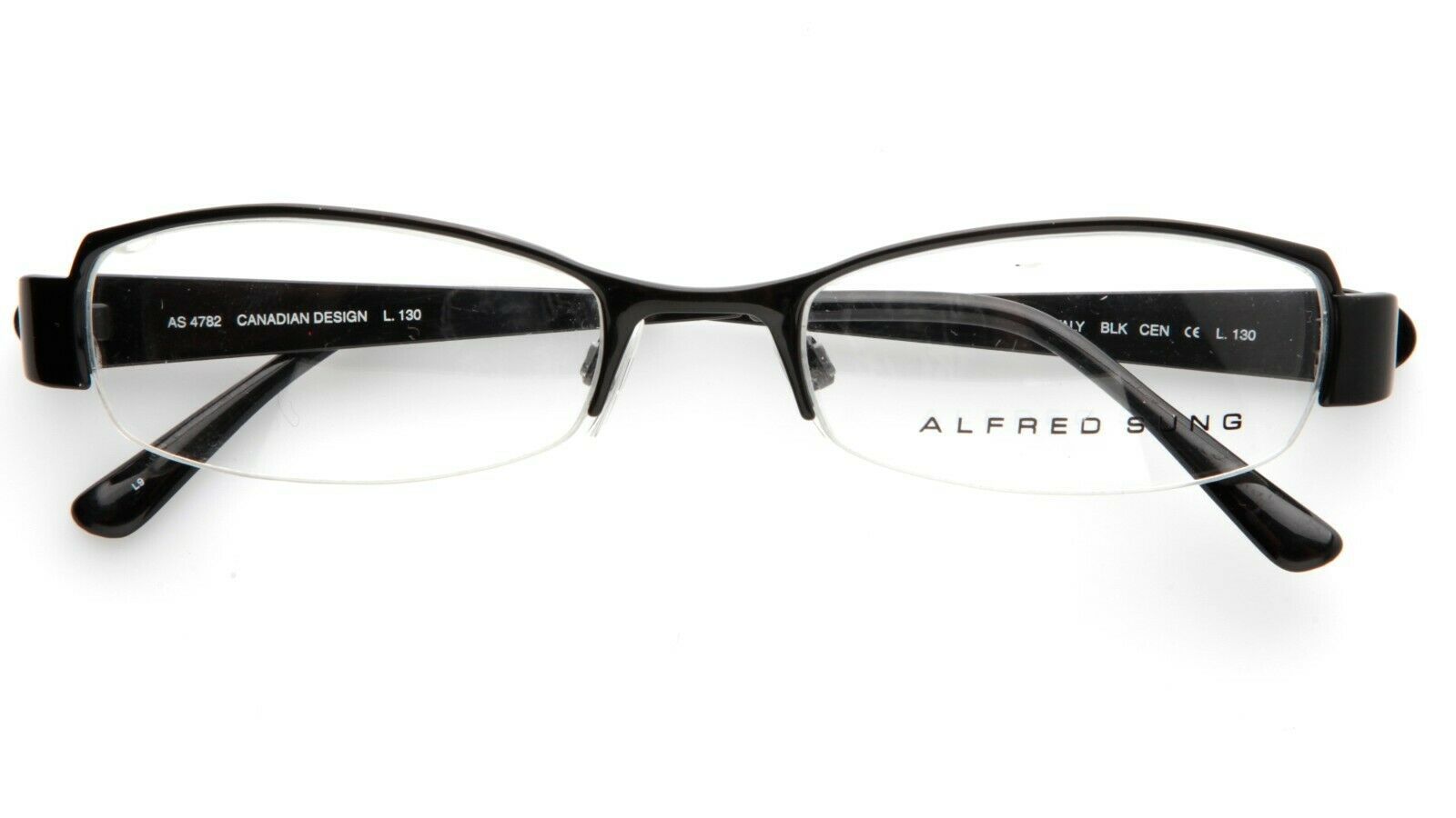 "READ" ALFRED SUNG AS 4782 BLK CEN BLACK EYEGLASSES GLASSES 51-18-130mm Italy Item image 9