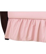 Ruffled Crib Skirt Blush Pink Girls Baby Bedding Ultra Soft Microfiber S... - £19.96 GBP