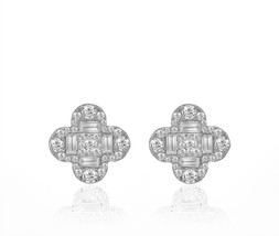 Diana M Jewels 1.30 cts diamond clover stud earrings size One Size - €912,54 EUR
