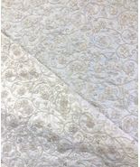 Indian Off White Embroidered Fabric, Dress, Gown, Drapery Bridal Wedding... - £9.86 GBP+