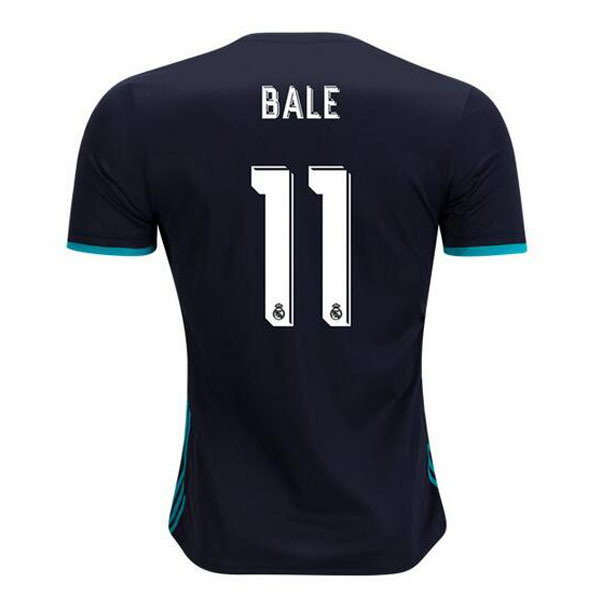 Real Madrid #11 Bale Black Soccer Jersey 2017-18 Ronaldo away Football shirts - $28.80