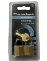 Master Lock 120T Steel Shackle Solid Brass Keyed Body Padlock 3/4 in. - $9.39