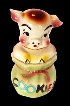 Vintage American Bisque &quot;Pig in a Poke&quot; Cookie Jar Made in USA 12&quot; - £59.95 GBP