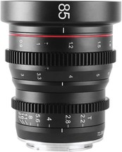 Meke 85Mm T2.2 Mini Fixed Prime Manual Focus Wide-Angle Cinema Lens For M43 - £407.51 GBP
