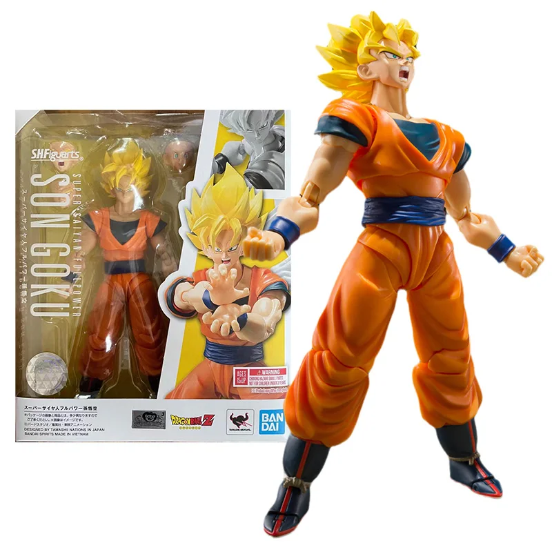 Bandai Figure Dragon Ball Anime Figures SHF Goku Super Saiyan Fullpower - £63.03 GBP+