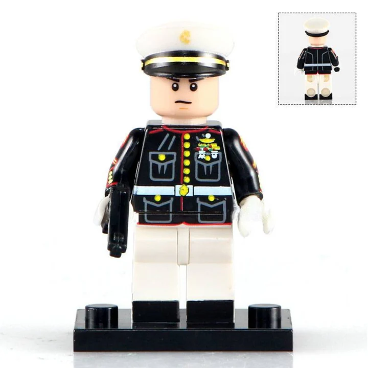 Uniformed Marine Custom Minifigure - $6.99
