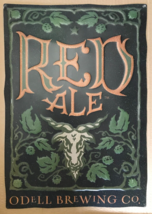Odell Brewing Red Ale Goat Metal Beer Sign Colorado Craft Fort Collins Mancave - £31.69 GBP