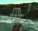 Niagara Falls New York NY Aero Cable Over Whirlpool Falls 1920s Vtg Post... - $3.91