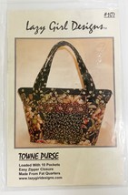 Lazy Girl Designs TOWNE PURSE Sewing Pattern #107 Handbag Bag Joan Hawley ©2000 - £7.78 GBP