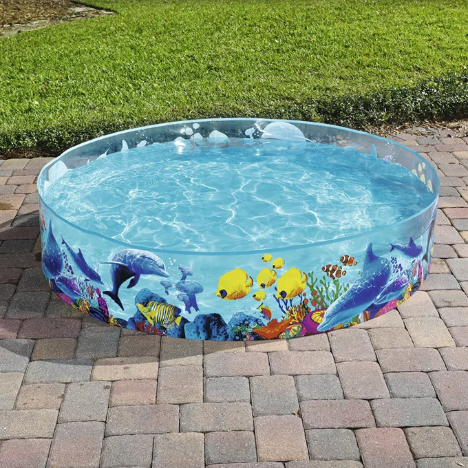 1380x380mm Pvc Kids Pool Can Put 946l Water Swimming Summer Pool Animal ... - $126.89