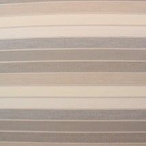 Ballard Designs Lucy Taffy Sunbrella Taupe Gray Thick Stripe Fabric By Yard 54&quot;W - £12.50 GBP