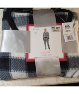 JACLYN Two piece Pajama Set Superspan - Black and White Check - Size Medium - €11,94 EUR