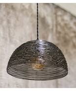 Metal Wire Spiral Shade Pendant Lamp | Industrial Lighting | Farmhouse H... - €157,79 EUR