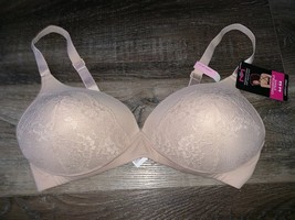 Maidenform ~ Women&#39;s Lace Beige Bra Convertible Straps Pad Lightly Lined ~ 38DD - £14.95 GBP