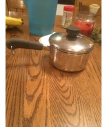 Revere Ware 1QT 1801 Stainless Steel Tri-Ply Disc Sauce Pan with Lid  - $337.37 MXN