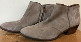 Sam Edelman Petty Gray Suede Chelsea Side Zip Ankle Boots 9M 40 - £31.92 GBP