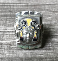 Vintage Mayan Aztec King Mexican Biker Ring 18 Chunky Rare 1940 1950 Motorcycle - £205.50 GBP