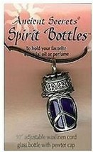 Ancient Secrets Aromatherapy Spirit Bottle Necklace Peace-Cobalt - £17.49 GBP