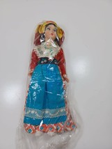 Vintage Composition Doll 11 inches body is plastic bohemian dress - £7.82 GBP
