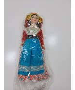 Vintage Composition Doll 11 inches body is plastic bohemian dress - £7.79 GBP