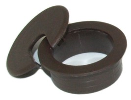 1 1/2Inch Cut-Hole Size Brown Round Wire Management Grommet With Removable Lid - £11.72 GBP