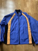 Prospirit Windbreaker Jacket Mens Sz Large Bluish Purple Orange Vintage - $14.85