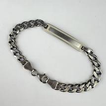 Fine Vintage Sterling Silver 925 Enamel Women&#39;s Men&#39;s Chain Bracelet Mar... - $128.00