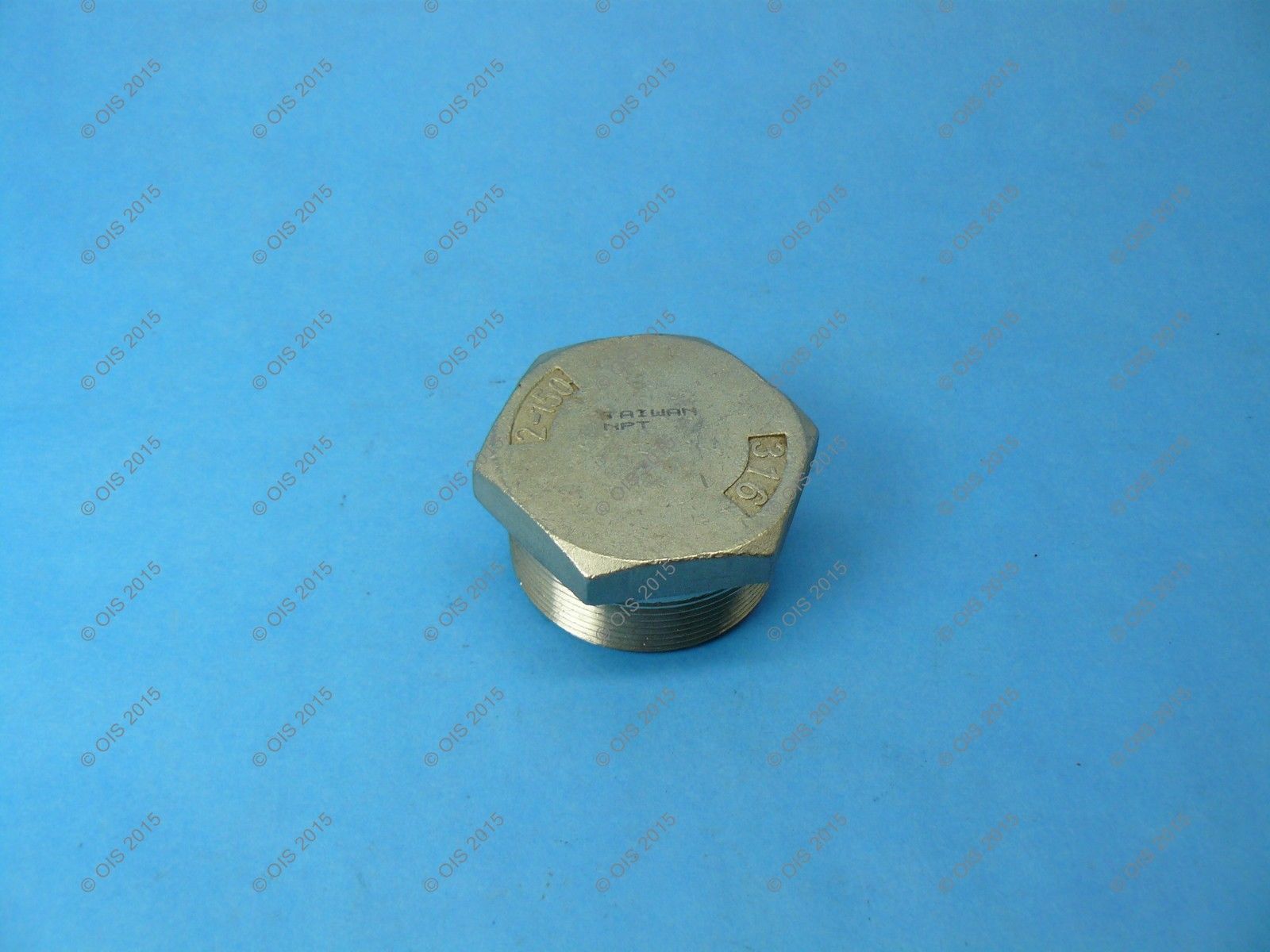 Stainless Steel 316 Cast Pipe Fitting Hex Head Plug 2&quot; NPT, Class 150 - $25.16