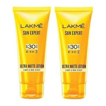 Lakme Sun Expert Fairness + UV Lotion - SPF 30 PA++ (100 ml) (pack of 2) - $51.82
