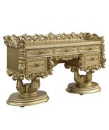 Bernadette Vanity Desk, Gold Finish - $61,706.55 MXN