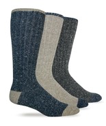 Wise Blend Mens Warm Merino Wool Rib Boot Socks Casual Mid Calf Socks 2 ... - $20.99