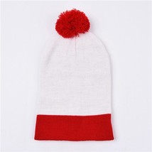 WZCX Christmas Stitching Color Unisex Pompom Hat Men  Autumn Winter Outd... - £151.87 GBP