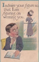 I Admire Your Figure 1915 Perry Iowa IA Postcard C35 - £2.39 GBP