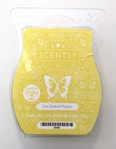 Scentsy Sun-Soaked Petals Wax Bar Melts 3.2 oz Daffodil Currant Mint Notes - £6.39 GBP