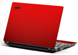 LidStyles Carbon Fiber Laptop Skin Protector Decal Acer Aspire One AO756-2840 image 4