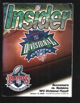Buccaneers vs Redskin-vs NFL Football Game Program 1/15/2000-Raymond James- S... - £48.08 GBP