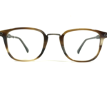 John Varvatos Eyeglasses Frames VJV423 BROWN HORN Grey Square Full Rim 4... - $93.42