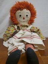 Raggedy Ann 25 Inch Rag Doll Vintage Homemade Vintage Unknown Brand - £13.98 GBP